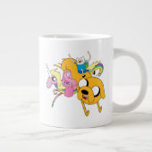 Abenteuerzeit | Lady, Bubblegum, Finn & Jake Jumbo-Tasse (Rechts)