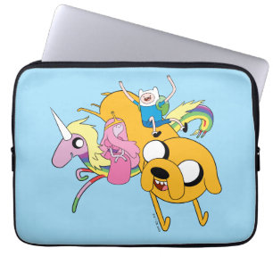 Abenteuerzeit Lady, Bubblegum, Finn & Jake Laptopschutzhülle