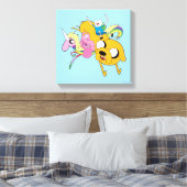 Abenteuerzeit | Lady, Bubblegum, Finn & Jake Leinwanddruck (Insitu (Schlafzimmer))