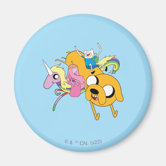 Abenteuerzeit | Lady, Bubblegum, Finn & Jake Magnet (Vorne)