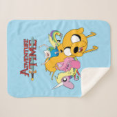 Abenteuerzeit | Lady, Bubblegum, Finn & Jake Sherpadecke (Vorderseite (Horizontal))