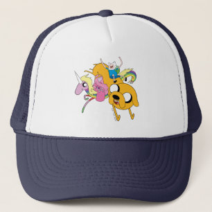 Abenteuerzeit   Lady, Bubblegum, Finn & Jake Truckerkappe