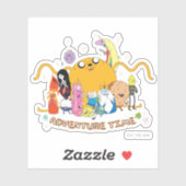 Abenteuerzeit | Large Jake Group Graphic Aufkleber (Blatt)