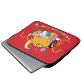 Abenteuerzeit | Large Jake Group Graphic Laptopschutzhülle (Vorne Knopf)