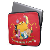 Abenteuerzeit | Large Jake Group Graphic Laptopschutzhülle (Vorderseite Links)
