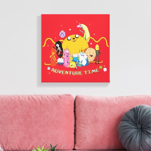 Abenteuerzeit | Large Jake Group Graphic Leinwanddruck (Insitu (Wohnzimmer))