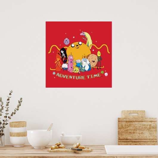Abenteuerzeit | Large Jake Group Graphic Poster (Küche)