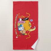 Abenteuerzeit | Large Jake Group Graphic Strandtuch (Vorderseite)
