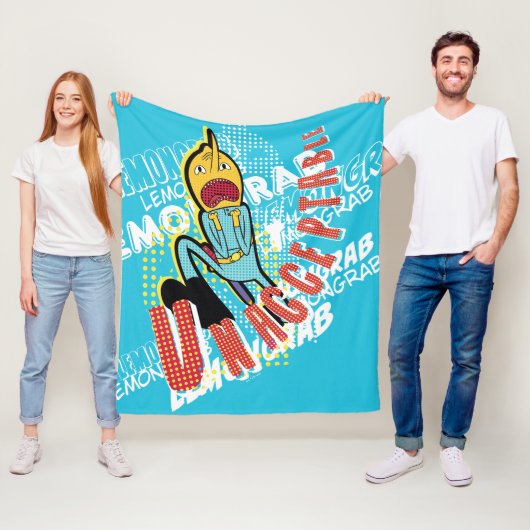 Abenteuerzeit | Lemon Grab "UNAKZEPTABLE" Fleecedecke (Beispiel)