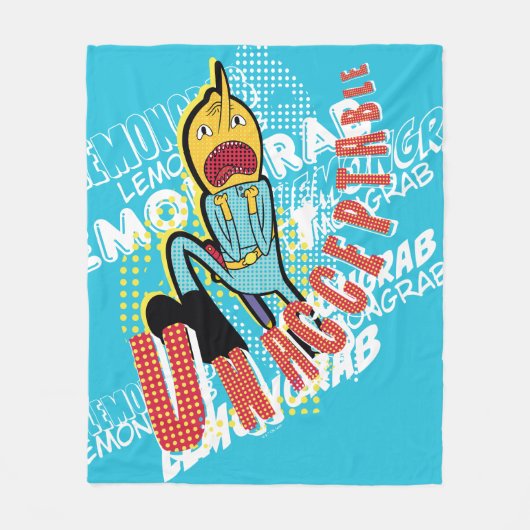 Abenteuerzeit | Lemon Grab "UNAKZEPTABLE" Fleecedecke (Vorderseite)