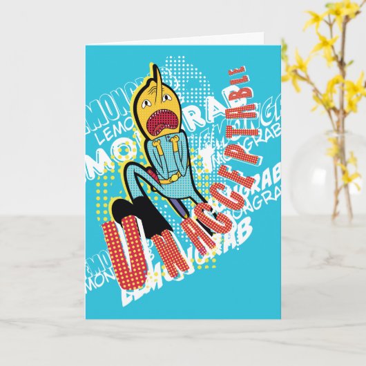 Abenteuerzeit | Lemon Grab "UNAKZEPTABLE" Karte (Gelbe Blume)