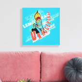 Abenteuerzeit | Lemon Grab "UNAKZEPTABLE" Leinwanddruck (Insitu (Wohnzimmer))