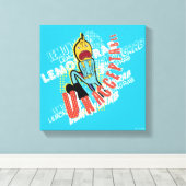 Abenteuerzeit | Lemon Grab "UNAKZEPTABLE" Leinwanddruck (Insitu (Holzboden))