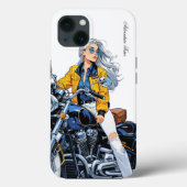 Abenteuerzeit : Motorradfahrer iPhone 13 Fall Case-Mate iPhone Hülle (Rückseite)