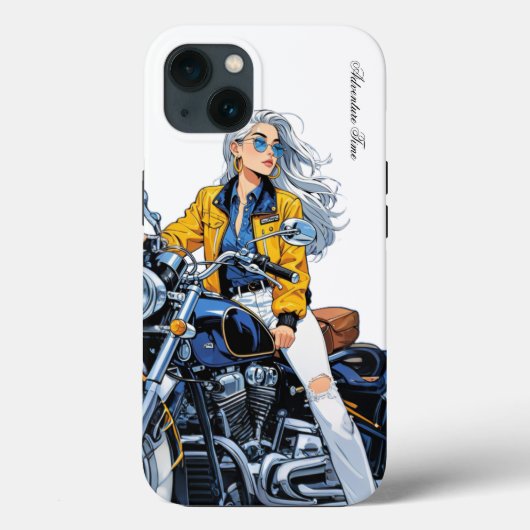 Abenteuerzeit : Motorradfahrer iPhone 13 Fall Case-Mate iPhone Hülle (Rückseite)