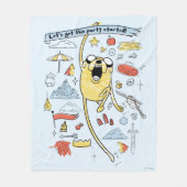 Abenteuerzeit | "Party" Jake Sketch Fleecedecke (Vorderseite)