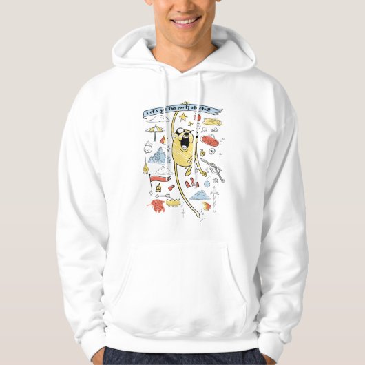 Abenteuerzeit | "Party" Jake Sketch Hoodie (Vorderseite)