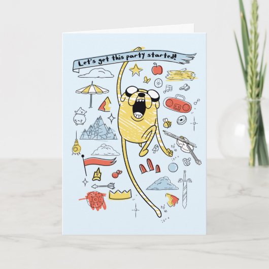 Abenteuerzeit | "Party" Jake Sketch Karte (Vorderseite)