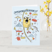 Abenteuerzeit | "Party" Jake Sketch Karte (Gelbe Blume)