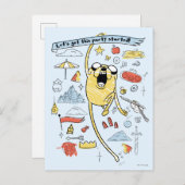 Abenteuerzeit | "Party" Jake Sketch Postkarte (Vorne/Hinten)