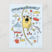 Abenteuerzeit | "Party" Jake Sketch Postkarte (Vorderseite)