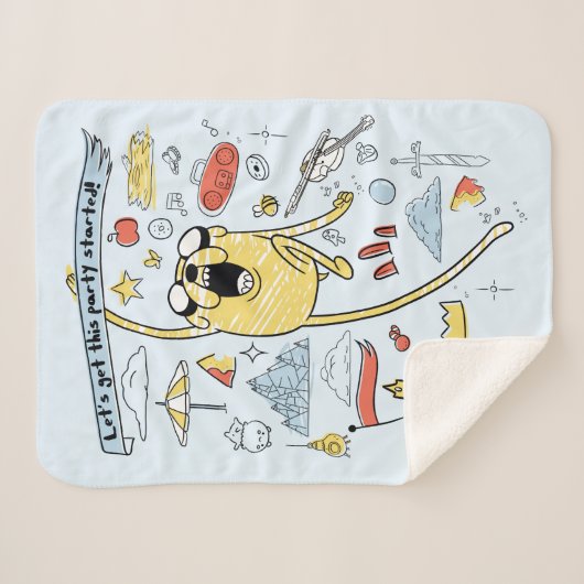 Abenteuerzeit | "Party" Jake Sketch Sherpadecke (Vorderseite (Horizontal))