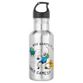 Abenteuerzeit | Spielen mit BMO Edelstahlflasche (Vorderseite)