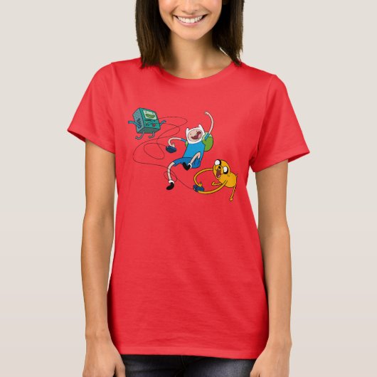 Abenteuerzeit | Spielen mit BMO T-Shirt (Vorderseite)