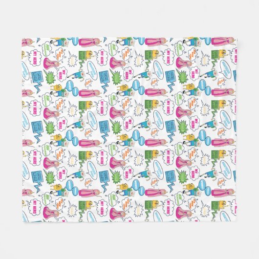 Abenteuerzeit | Zeichen-Abrufmuster Fleecedecke (Vorderseite (Horizontal))