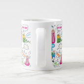 Abenteuerzeit | Zeichen-Abrufmuster Jumbo-Tasse (Rückseite)