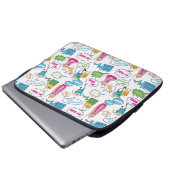 Abenteuerzeit | Zeichen-Abrufmuster Laptopschutzhülle (Vorne Knopf)