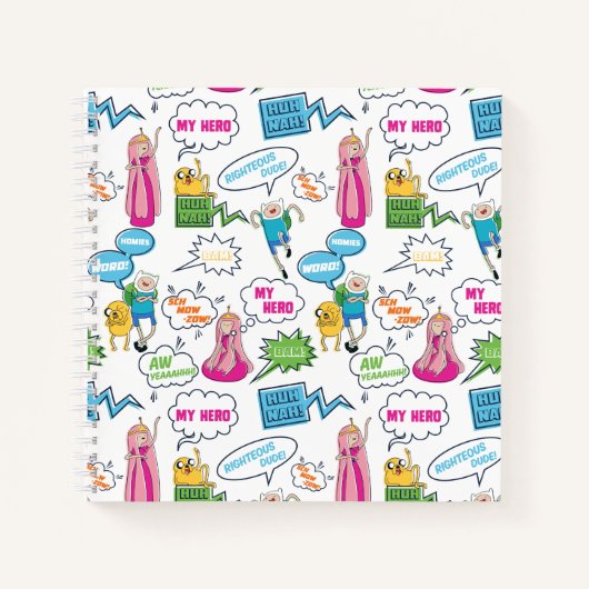 Abenteuerzeit | Zeichen-Abrufmuster Notizblock (Vorderseite)