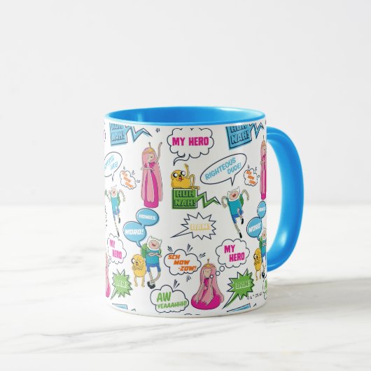 Abenteuerzeit | Zeichen-Abrufmuster Tasse (VorderseiteRechts)