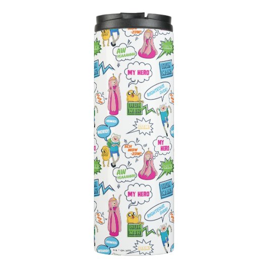 Abenteuerzeit | Zeichen-Abrufmuster Thermosbecher (Rückseite)