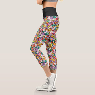 Abenteuerzeit   Zeichen-Toss-Muster Capri Leggings