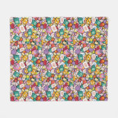 Abenteuerzeit | Zeichen-Toss-Muster Fleecedecke (Vorderseite (Horizontal))