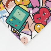 Abenteuerzeit | Zeichen-Toss-Muster Fleecedecke (Ecke)