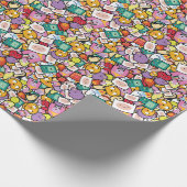 Abenteuerzeit | Zeichen-Toss-Muster Geschenkpapier (Ecke)