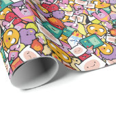 Abenteuerzeit | Zeichen-Toss-Muster Geschenkpapier (Rolleneckpunkt)