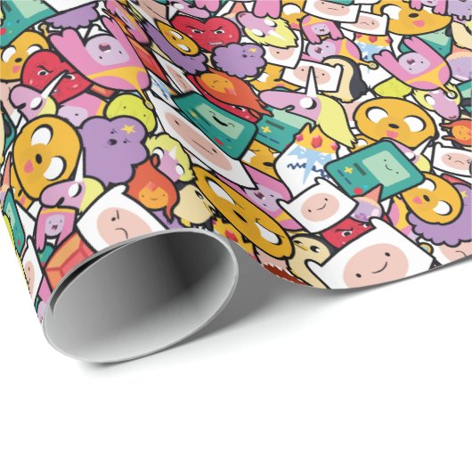 Abenteuerzeit | Zeichen-Toss-Muster Geschenkpapier (Rolleneckpunkt)