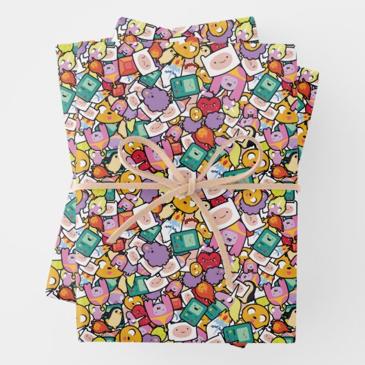 Abenteuerzeit | Zeichen-Toss-Muster Geschenkpapier Set (Beispiel)