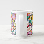 Abenteuerzeit | Zeichen-Toss-Muster Jumbo-Tasse (Rückseite)