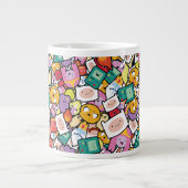 Abenteuerzeit | Zeichen-Toss-Muster Jumbo-Tasse (Vorderseite)