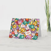 Abenteuerzeit | Zeichen-Toss-Muster Karte (Vorderseite)