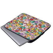 Abenteuerzeit | Zeichen-Toss-Muster Laptopschutzhülle (Vorne Knopf)
