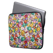 Abenteuerzeit | Zeichen-Toss-Muster Laptopschutzhülle (Vorderseite Links)