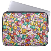 Abenteuerzeit | Zeichen-Toss-Muster Laptopschutzhülle (Vorderseite)