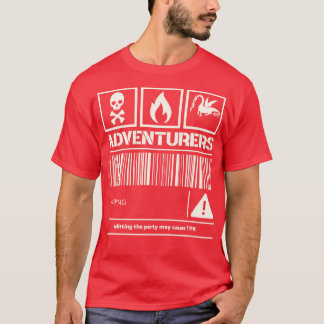 Abenteurer, die beim Splitten des Party warnen, kö T-Shirt