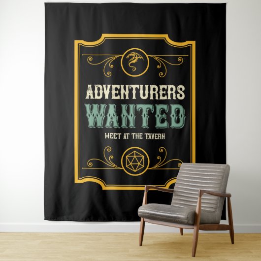 Abenteurer Gewollt Treffen in der Taverne Wandteppich (Beispiel)
