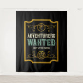 Abenteurer Gewollt Treffen in der Taverne Wandteppich (Vorderseite)